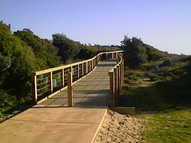 Completed boardwalk - entrance